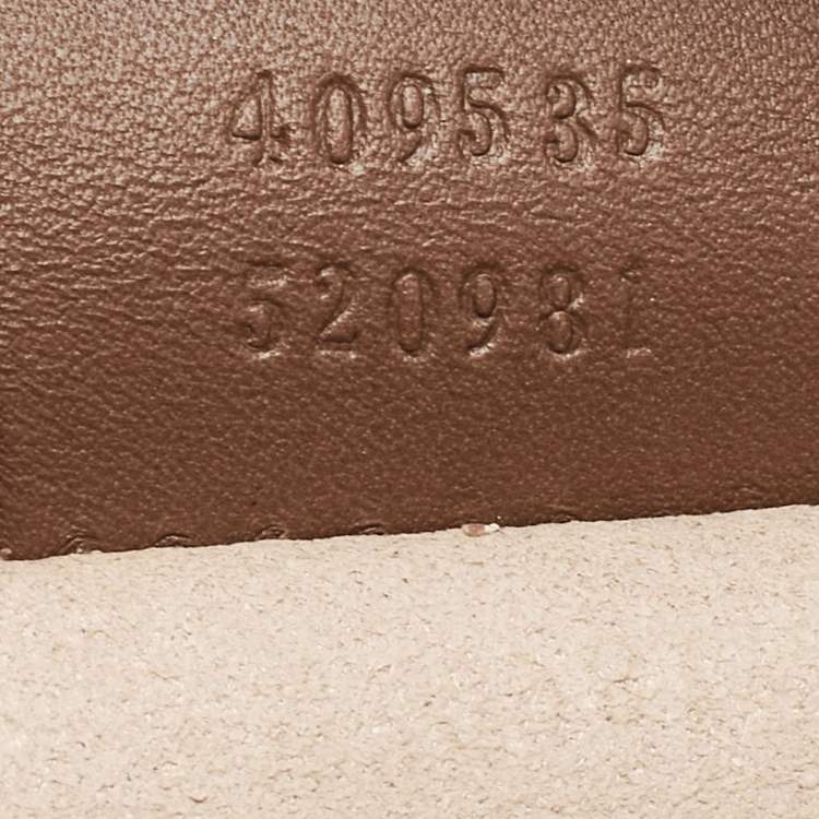 Pre Owned Gucci Beige/Brown GG Supreme Canvas and Leather Mini Blind For Love Shoulder Bag