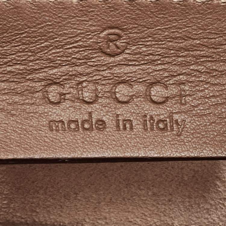 Pre Owned Gucci Beige/Brown GG Supreme Canvas and Leather Mini Blind For Love Shoulder Bag
