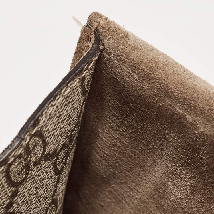 مملوكة مسبقًا Gucci Beige GG Supreme Canvas and Suede Small Dionysus Shoulder Bag