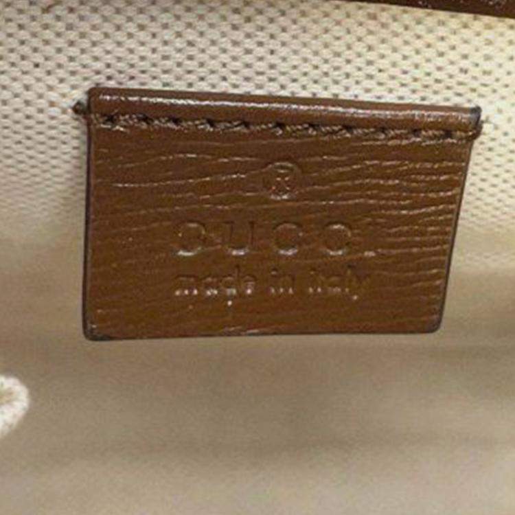 مملوكة مسبقًا Gucci Small GG Supreme Horsebit 1955 Top Handle
