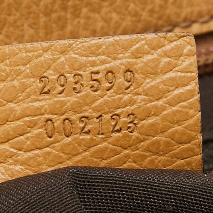 Pre Owned Gucci Beige Leather Princy Shopper Tote