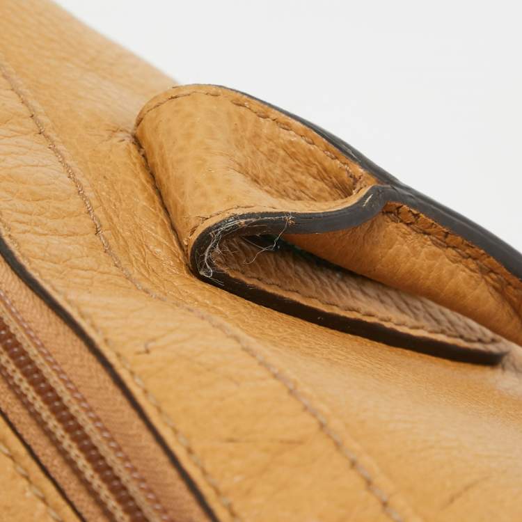 Pre Owned Gucci Beige Leather Princy Shopper Tote