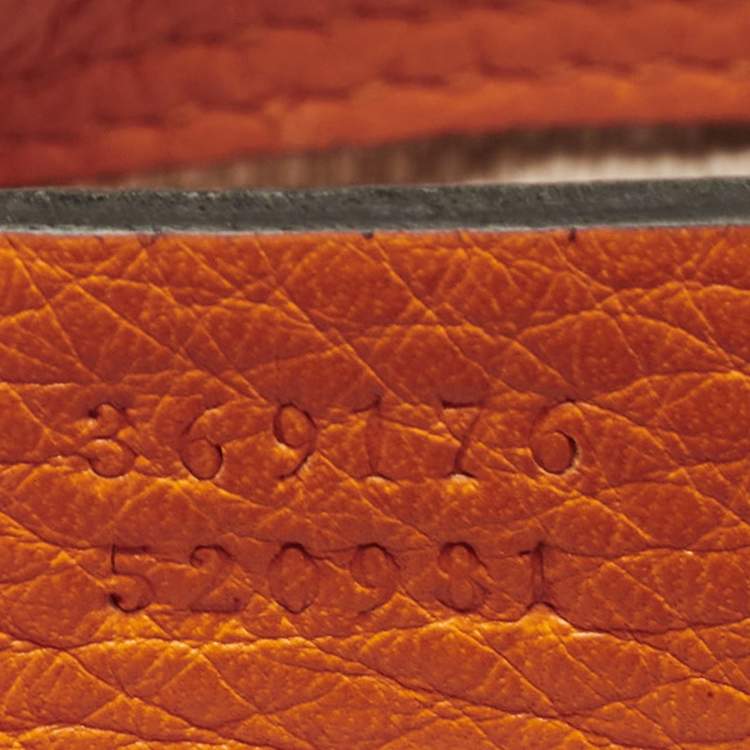 Pre Owned Gucci Dark Yellow Leather Small Soho Tote