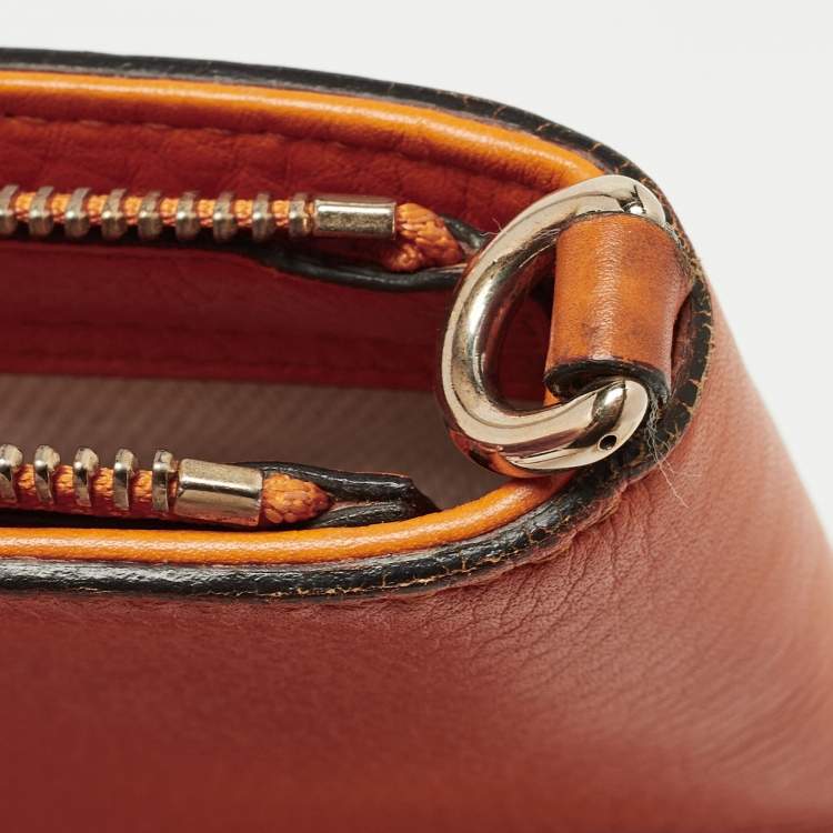 Pre Owned Gucci Dark Yellow Leather Small Soho Tote