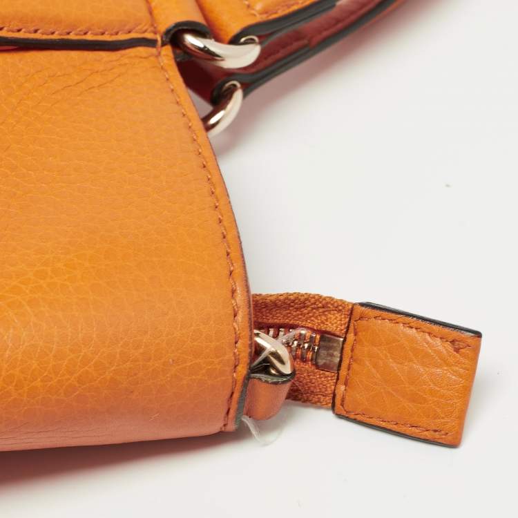 Pre Owned Gucci Dark Yellow Leather Small Soho Tote