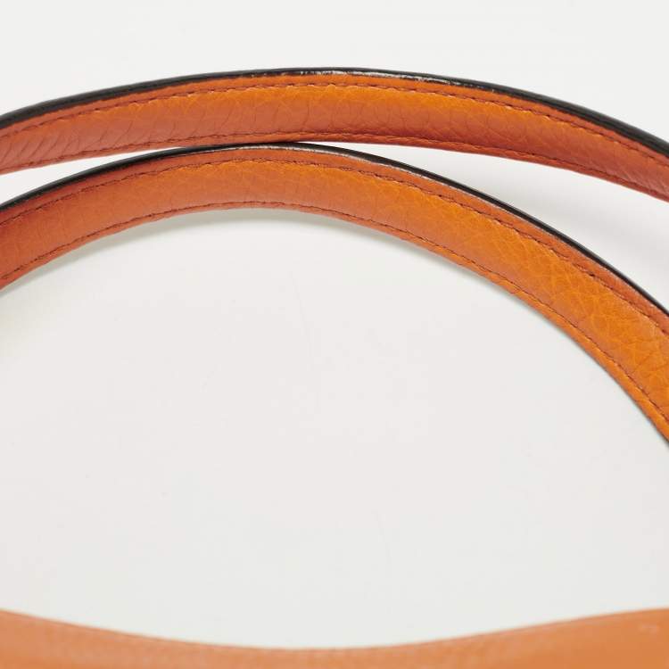 Pre Owned Gucci Dark Yellow Leather Small Soho Tote