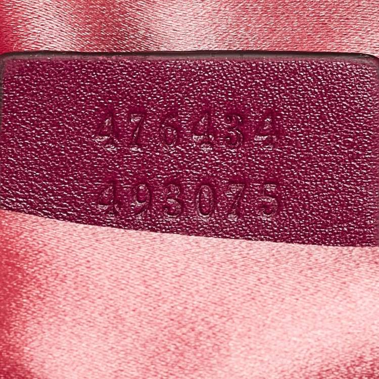 Pre Owned Gucci Purple Matelassé Velvet Mini GG Marmont Belt Bag