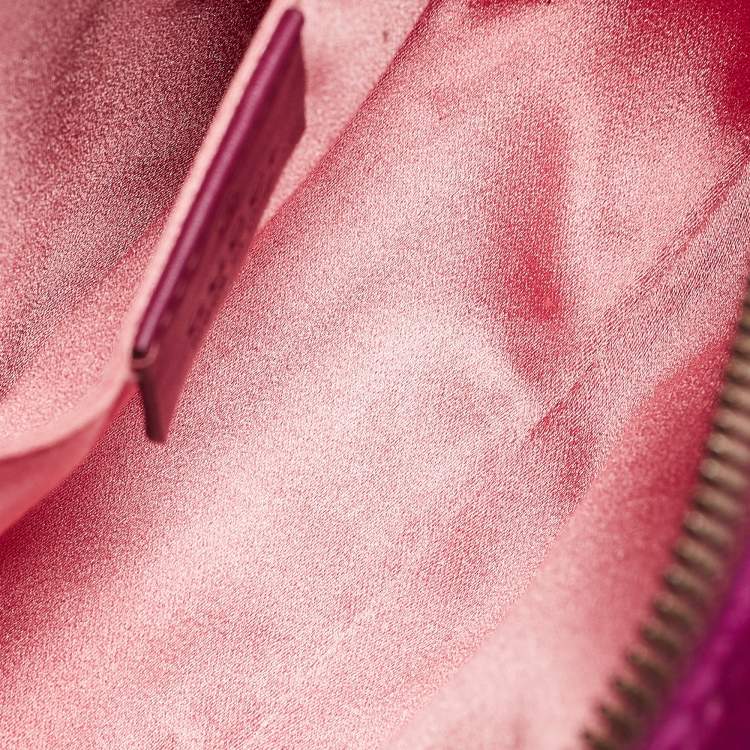 Pre Owned Gucci Purple Matelassé Velvet Mini GG Marmont Belt Bag