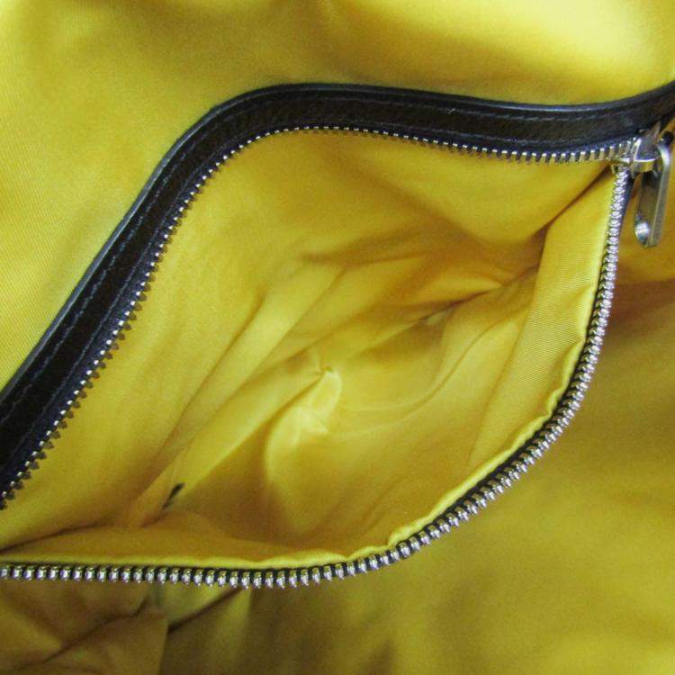 Pre Owned Gucci Yellow/Black GG Nylon Off The Grid Backpack