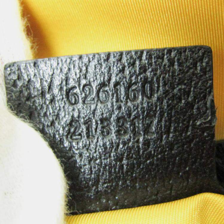 Pre Owned Gucci Yellow/Black GG Nylon Off The Grid Backpack