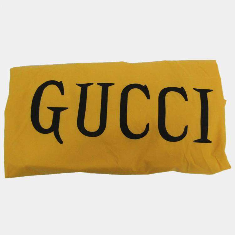 Pre Owned Gucci Yellow/Black GG Nylon Off The Grid Backpack