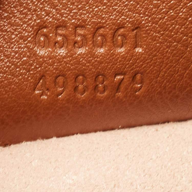 Pre Owned Gucci Brown Leather Mini Diana Tote