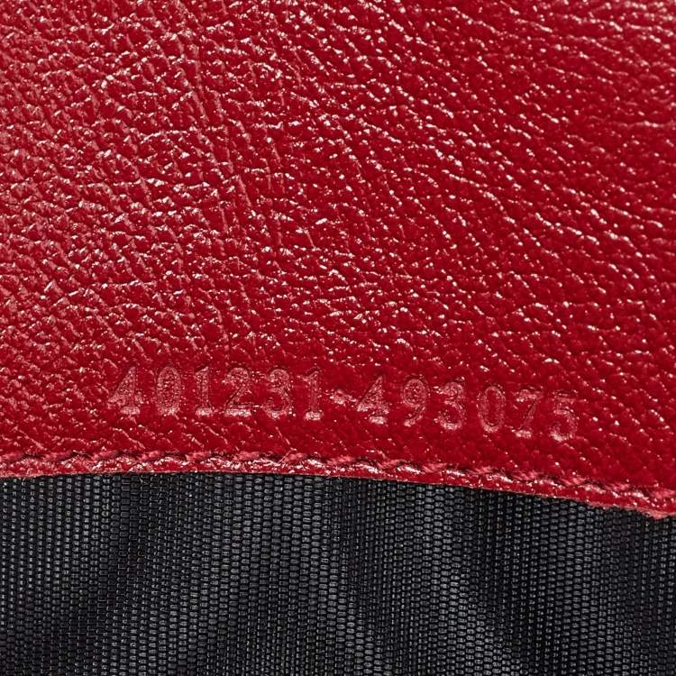 Pre Owned Gucci Tri Color GG Tweed and Leather Dionysus Wallet On Chain