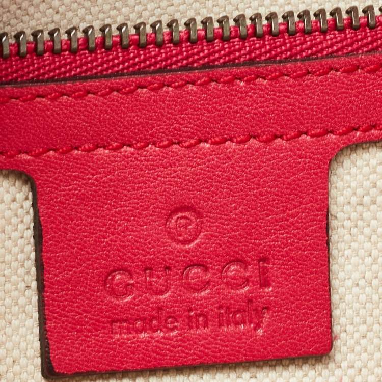 Pre Owned Gucci Red Patent Leather Bright Bit Clutch