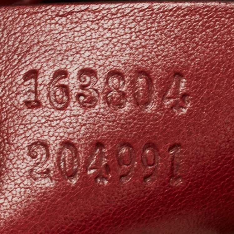 Pre Owned Gucci Red Guccissima Leather 85th Anniversary Hobo