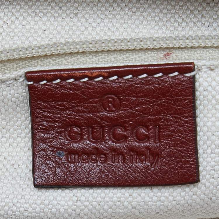 Pre Owned Gucci Brick Brown Guccissima Leather Medium Sukey Boston Bag