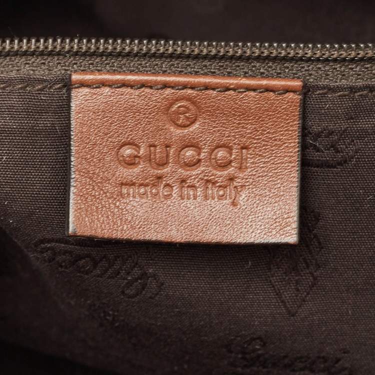 مملوكة مسبقًا Gucci Brown Guccissima Leather Medium Sukey Satchel