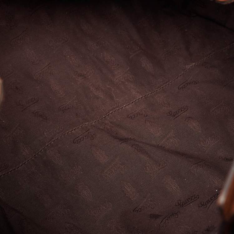 Pre Owned Gucci Brown Guccissima Leather Large Sukey Tote