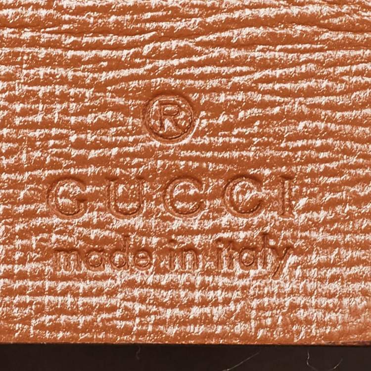 Pre Owned Gucci Brown Leather Sylvie 1969 Top Handle Bag