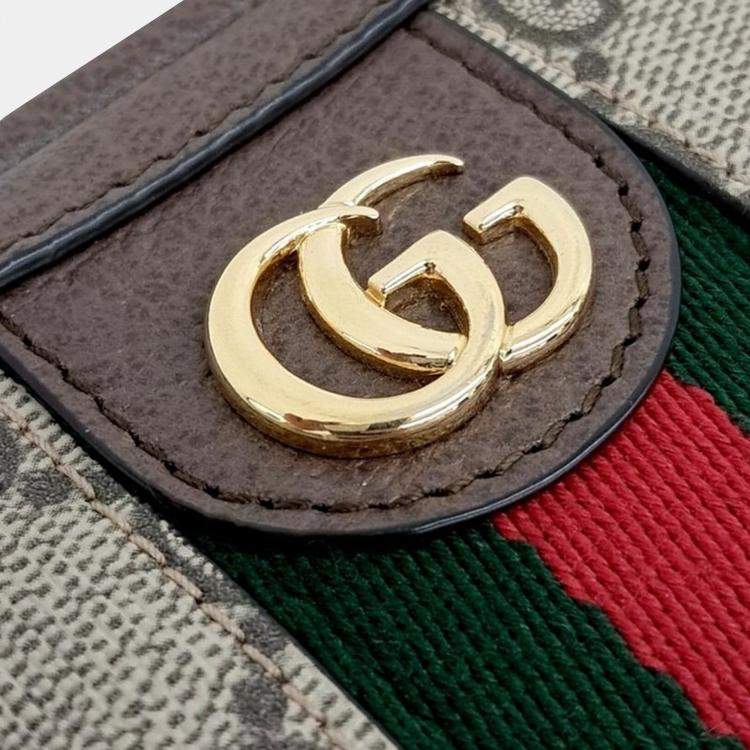 Pre Owned Gucci Multicolor Canvas Ophidia GG Supreme Pouch Bag