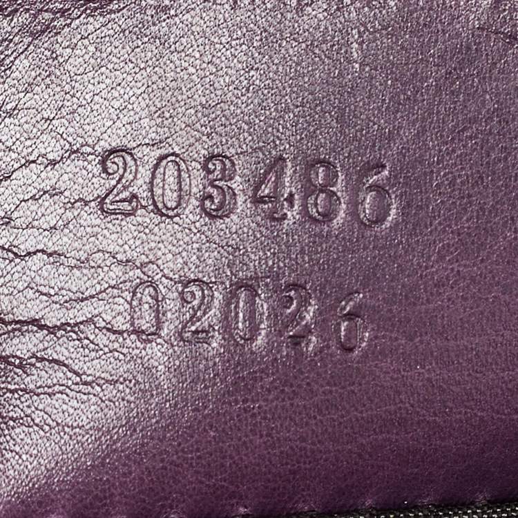 Pre Owned Gucci Burgundy Patent Leather Small Hysteria Hobo