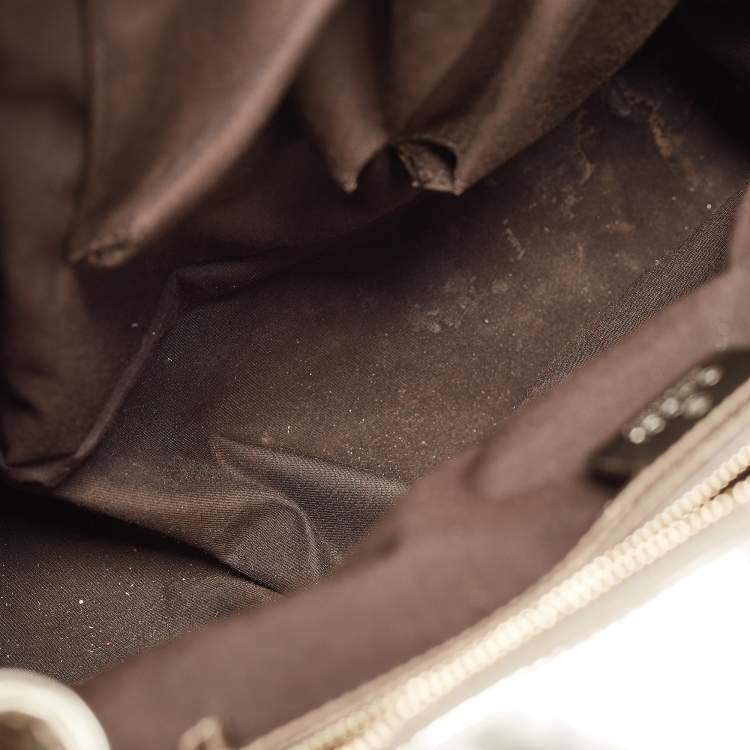 Pre Owned Gucci Gold Guccissima Leather Large Queen Satchel