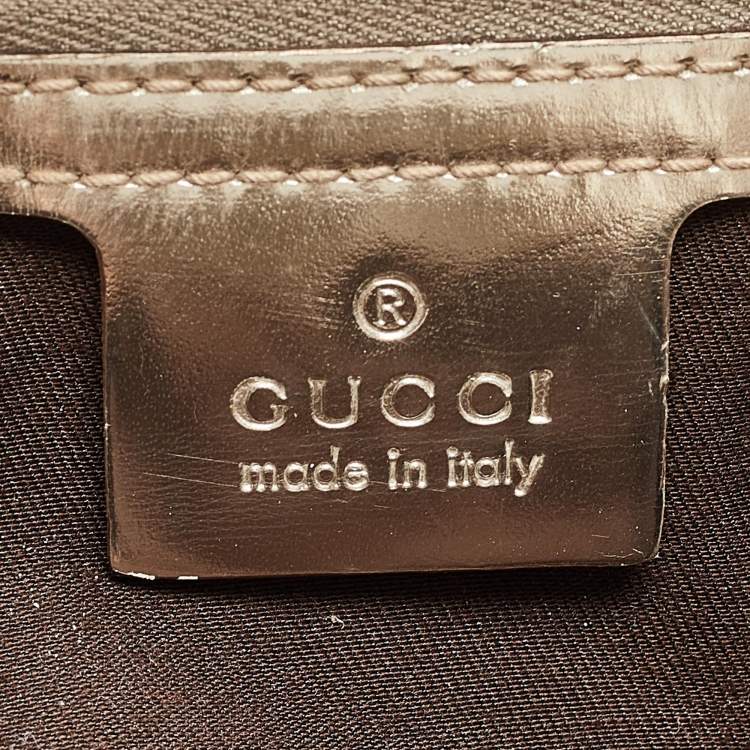 Pre Owned Gucci Gold Guccissima Leather Large Queen Satchel