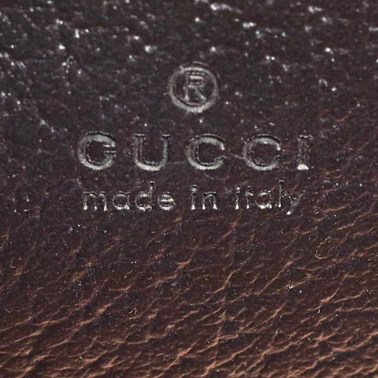 Pre Owned Gucci Black Leather Small Diana Tote