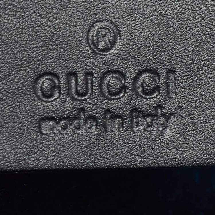 Pre Owned Gucci Red/Black Suede and Patent Leather Small  Ophidia Shoulder Bag
