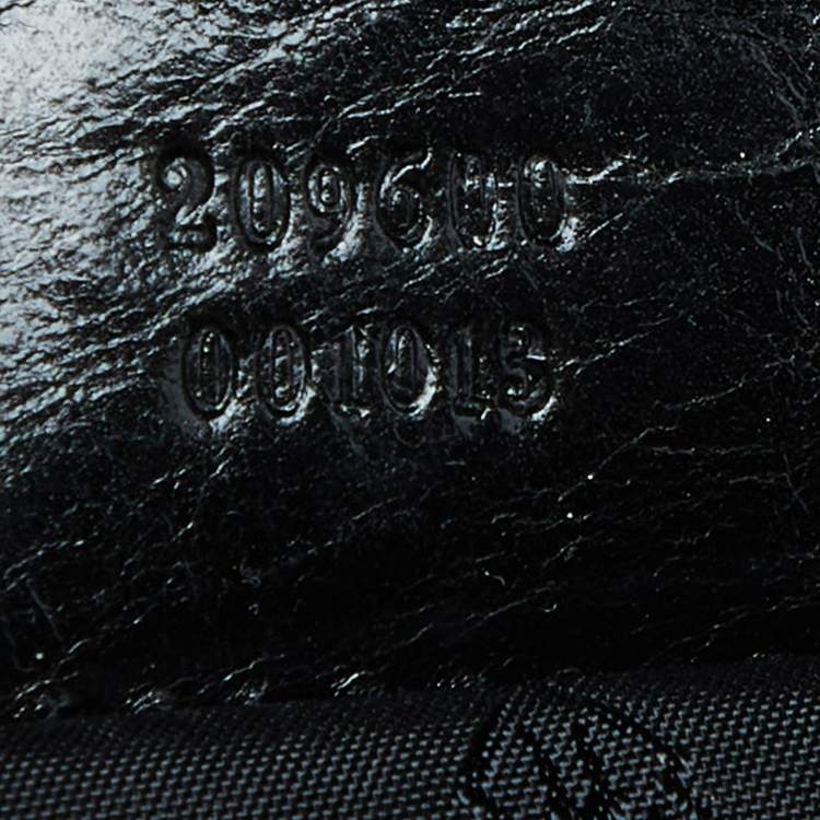 Pre Owned Gucci Black Studded Leather Babouska Dome Bag