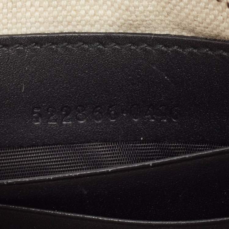 مملوكة مسبقًا Gucci Beige GG Supreme Canvas Snake Print Wristlet Pouch