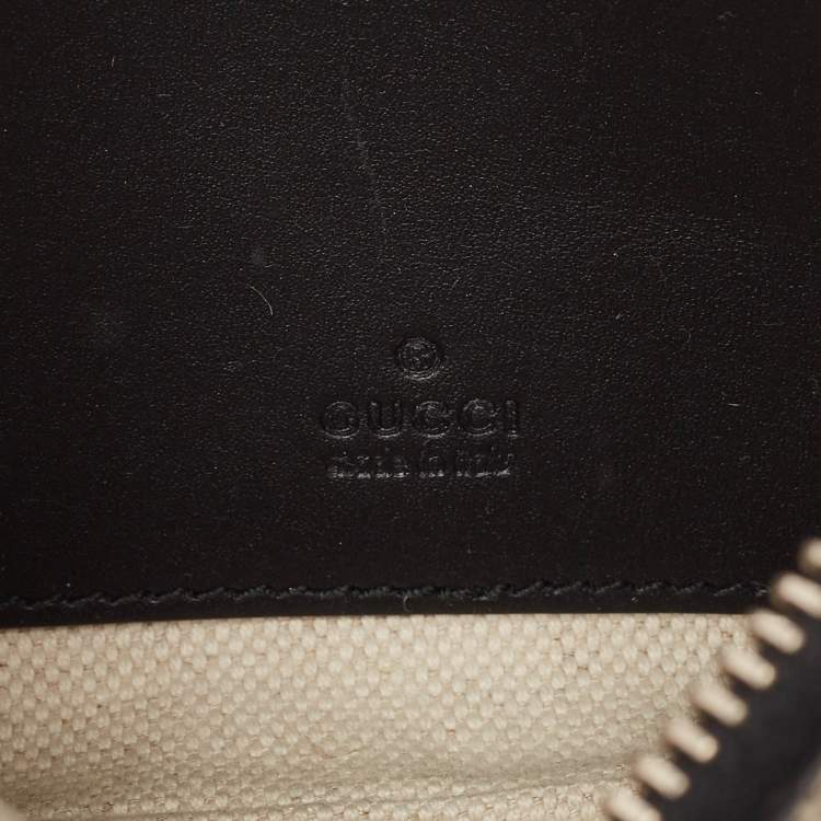مملوكة مسبقًا Gucci Beige GG Supreme Canvas Snake Print Wristlet Pouch