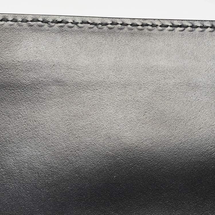 مملوكة مسبقًا Gucci Black Guccissima Leather Medium Padlock Shoulder Bag