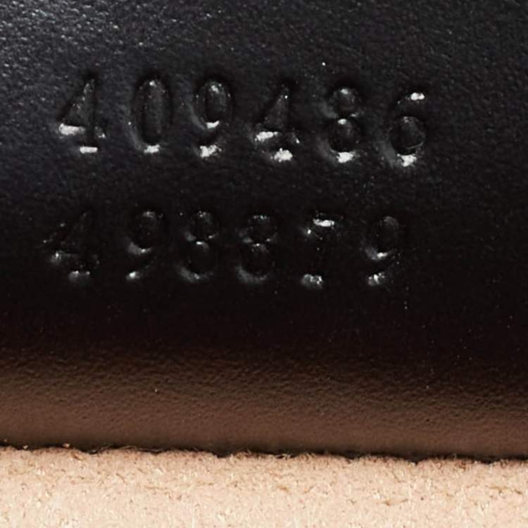 مملوكة مسبقًا Gucci Black Guccissima Leather Medium Padlock Shoulder Bag