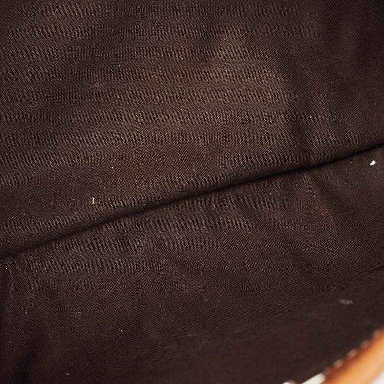 Pre Owned Gucci Tricolor Canvas and Leather GG Reins Hobo