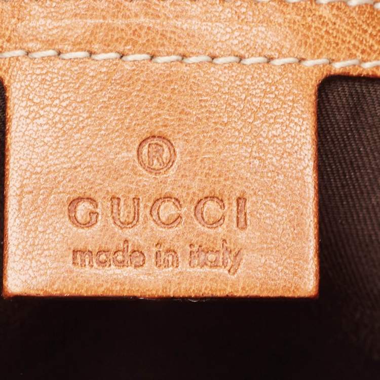 Pre Owned Gucci Tricolor Canvas and Leather GG Reins Hobo