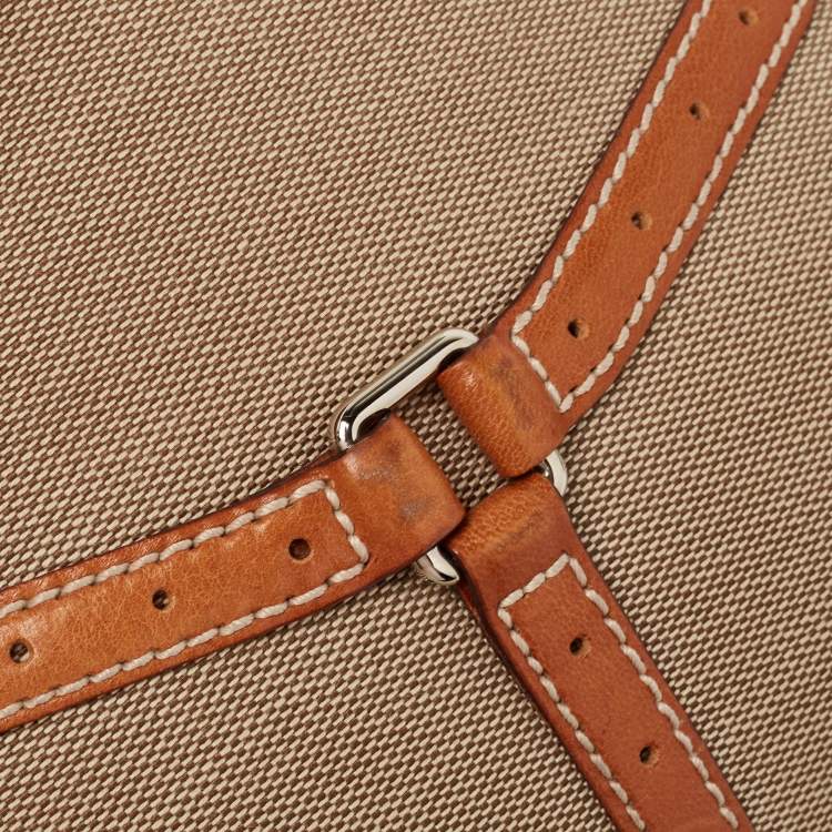 Pre Owned Gucci Tricolor Canvas and Leather GG Reins Hobo