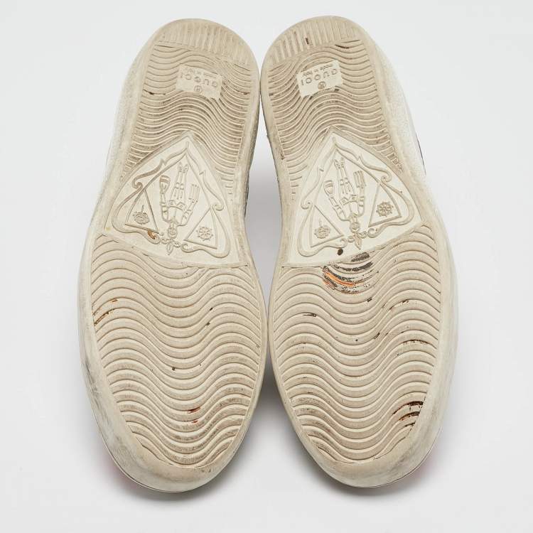 Pre Owned Gucci White Leather Star Ace Sneakers Size 38