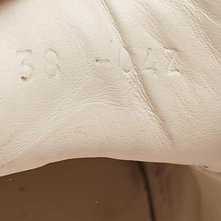 Pre Owned Gucci White Leather Web Ace Lace Up Sneakers Size 38