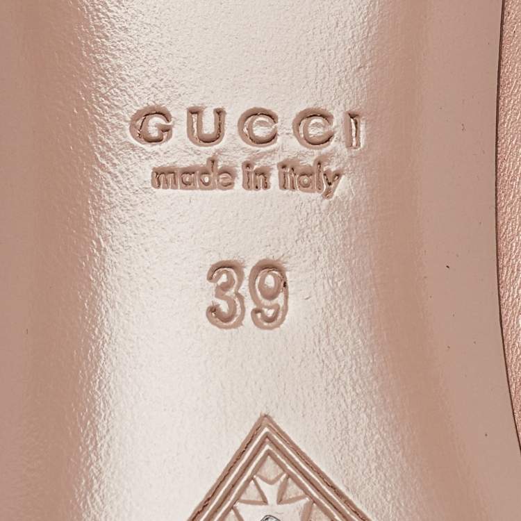 Pre Owned Gucci Beige Leather Ankle Length Boots Size 39