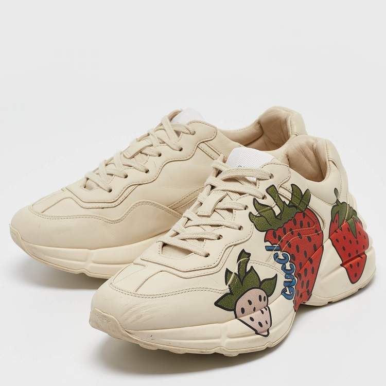 Good Gucci print Rhyton sneakers