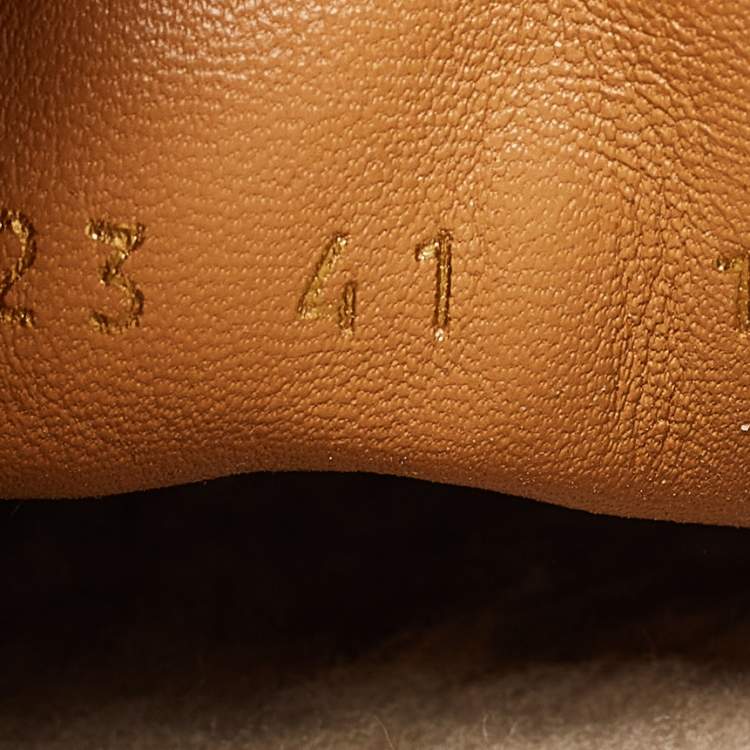 Pre Owned Gucci X The North Face Beige Shearling Fur Mules Size 41