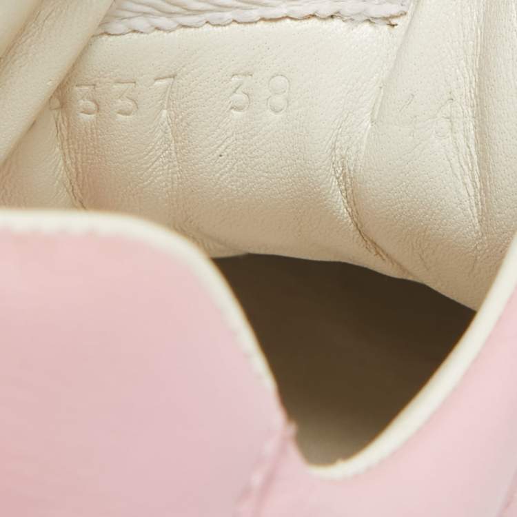 Pre Owned Gucci Pink Leather Mystic Cat Rhyton Sneakers Size 38