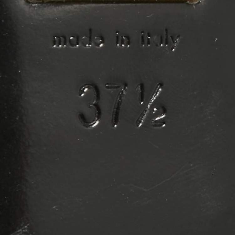 مملوكة مسبقًا Gucci Black Leather Horsebit Ballet Flats Size 37.5