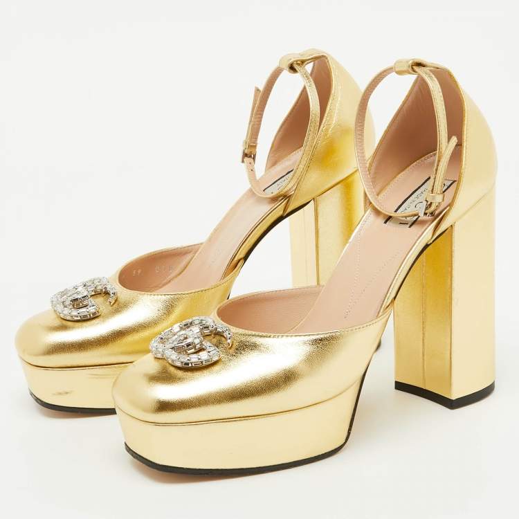 Gucci サンダル　ブロンズゴールドカラーサイズ36.5ご希望価格にお値下げ org.jpg