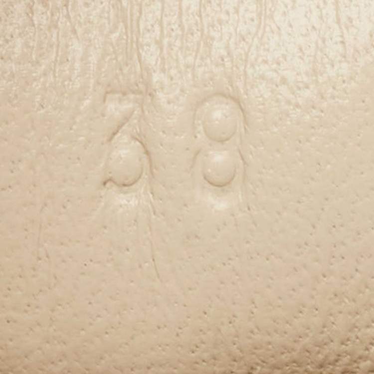 Pre Owned Gucci Cream Leather Vintage Logo Rhyton Sneakers Size 38