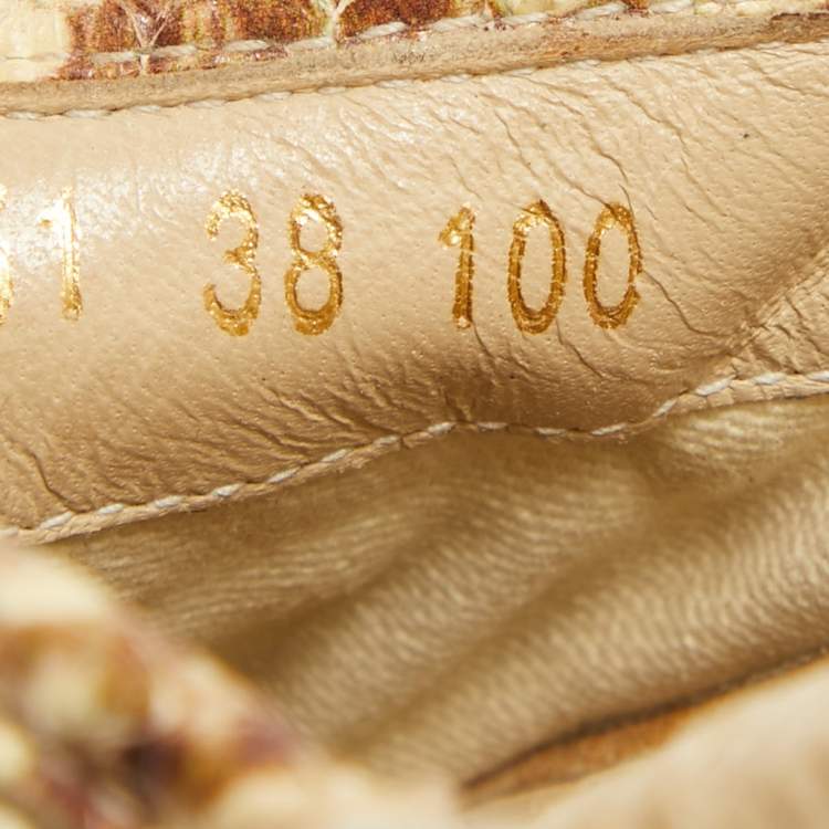مملوكة مسبقًا Gucci Beige Matelasse Raffia GG Marmont Espadrille Mules Size 38