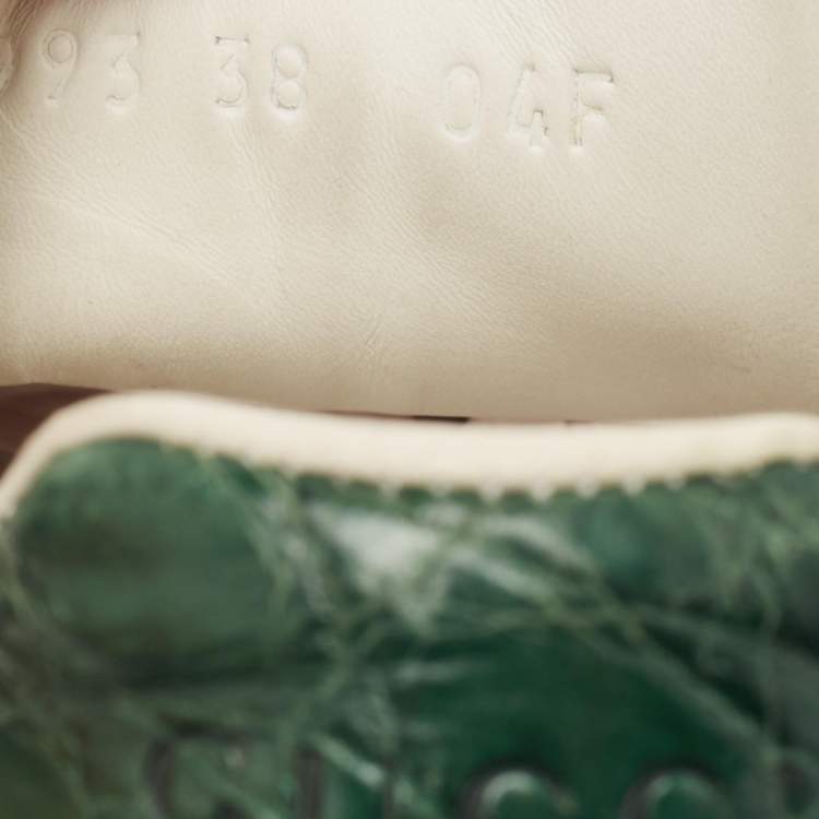 Pre Owned Gucci White Leather Web Ace Sneakers Size 38