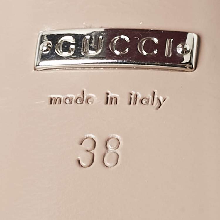 Pre Owned Gucci Burgundy Leather Claudie Platform Sandals Size 38