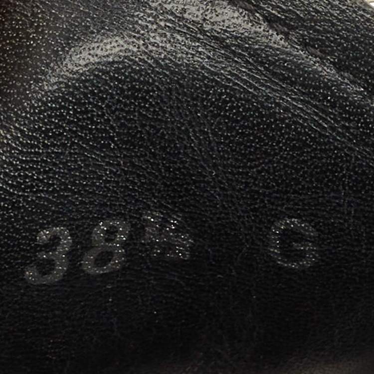 Pre Owned Gucci Black Suede Slip On Loafers Size 38.5